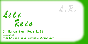 lili reis business card